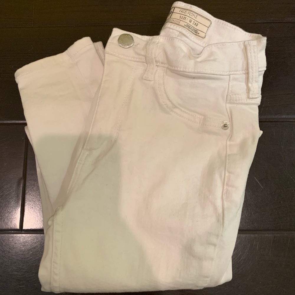 Free people white jeans